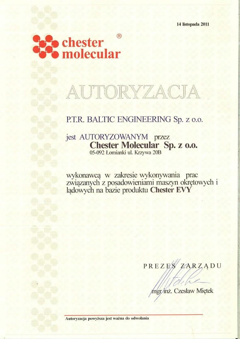 Chester Molecular — autoryzacja 2011